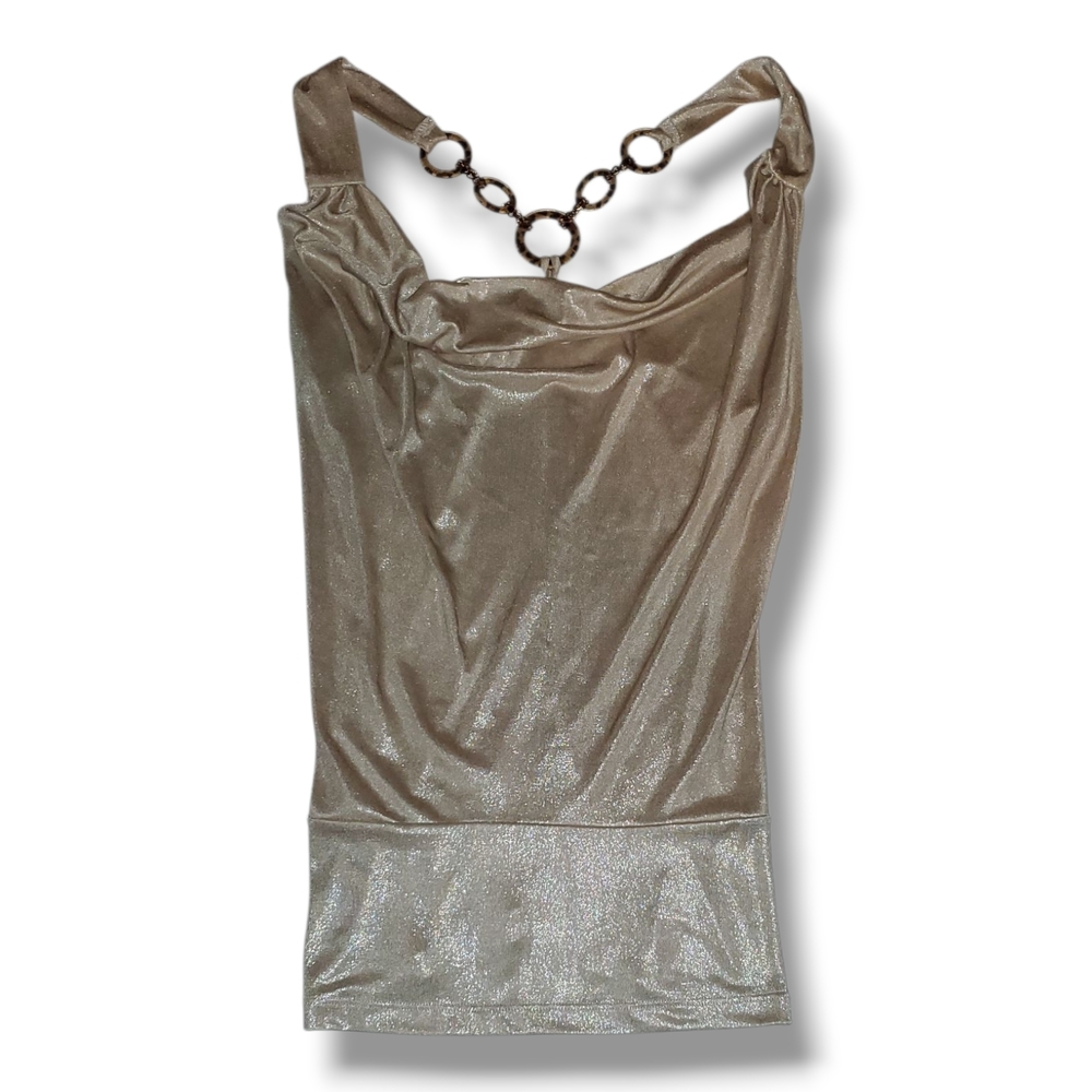 Dots Gold Shimmer Top